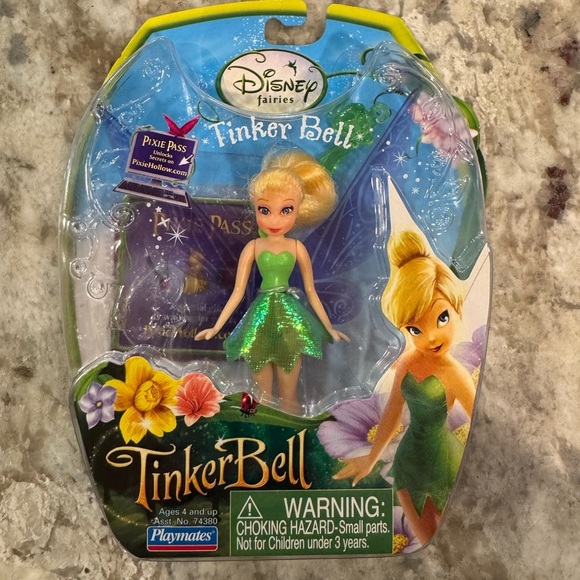 Disney Fairies Tinker Bell 3 1/2" Figure 2008 Playmates Toys New - Picture 1 of 5